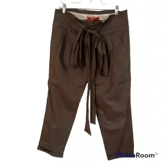 Anthropologie Cartonnier paper bag cropped pants 6 - Picture 1 of 7